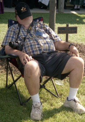 Art Ward, taking a snooze