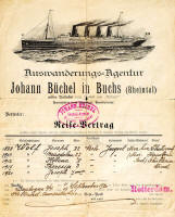 Emigrant ticket - 1920